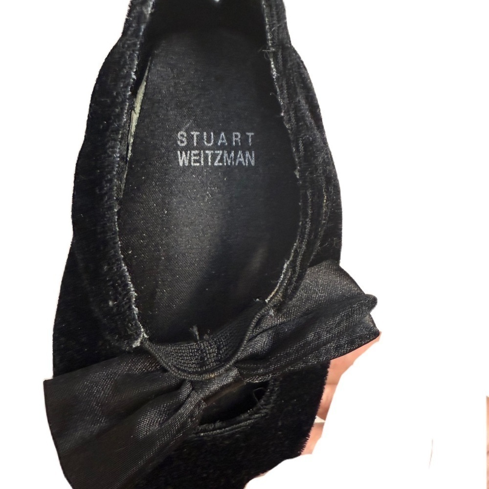 Stuart Weitzman Black Velvet Baby Shoes